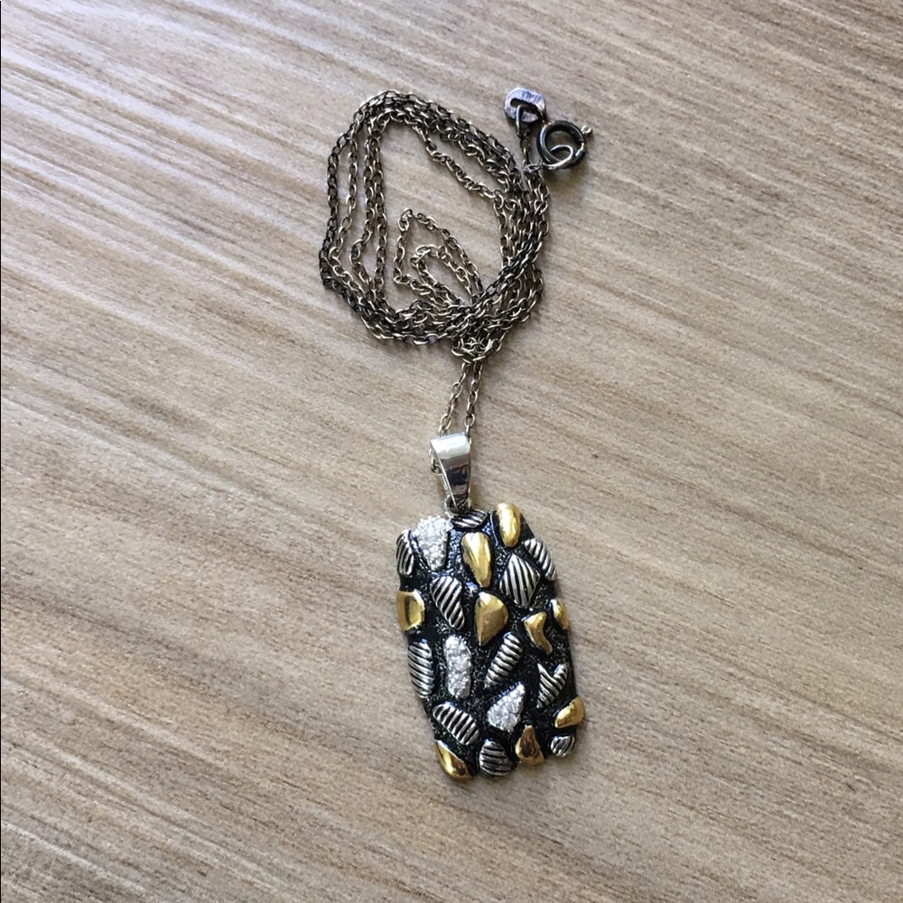 .925 Sterling and 14K Gold Vermeil Necklace